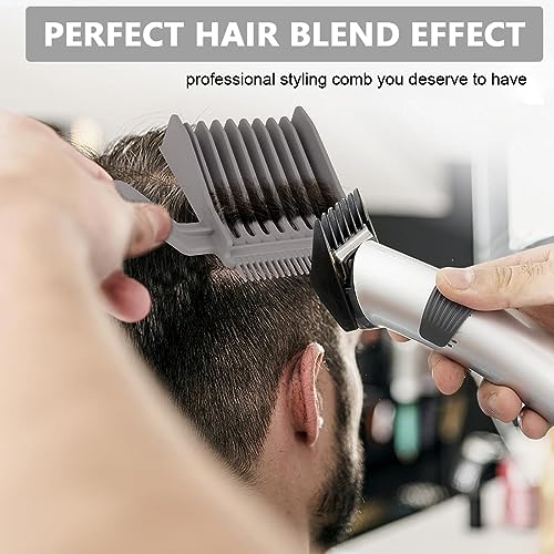 MAYCREATE® Barber Comb Fade Professional Hair Cutting Heat Resistant Styling Tool Dual Teeth for Precision Cuts Home Salon Use Grey 2PCS MAYCREATE® Barber Comb Fade Professional Hair Cutting Heat Resistant Styling Tool Dual Teeth for Precision Cuts Home Salon Use Grey 2PCS